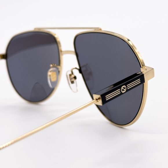 NEW GUCCI GG1311S 002 UNISEX METAL AVIATOR SUNGLASSES - Picture 9 of 13